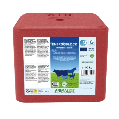 Lizawka energetyczna z witaminami i minerałami dla krów koni owiec i kóz ENERGOBLOCK S.I.N. Hellas blok 10 kg