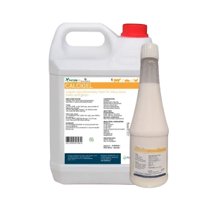 CALCIGEL - wapń wysoko przyswajalny + fosfor i magnez dla krów, owiec, kóz, op. 0,5L i 5L - 