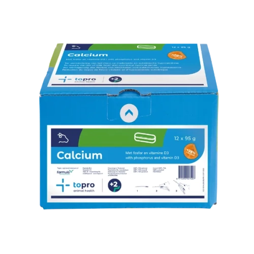 Bolus wapniowy dla krów w okresie okołoporodowym CALCIUM BOLUS Topro opakowanie 12 sztuk po 95 g