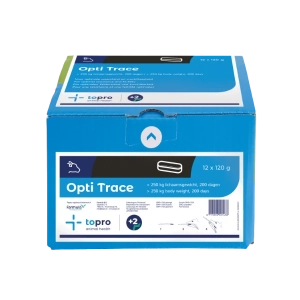 OPTI TRACE BOLUS - minerały dla krów: odporność i płodność, op. 12 sztuk x 120g - Topro
