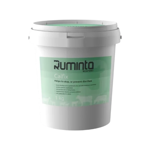Preparat przeciwbiegunkowy dla cieląt jagniąt i koźląt CALFIX Ruminta Ecofeed wiadro 1 kg