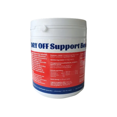 Bolus bez antybiotyków na ochronę wymion krów w okresie zasuszenia DRY OFF SUPPORT BOLUS Carton opakowanie 6 bolusów po 90 g