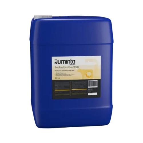 Antybakteryjny koncentrat do przedudojowej higieny wymion krów ECO PREDIP CONCENTRATE Ruminta Ecofeed kanister 20 kg