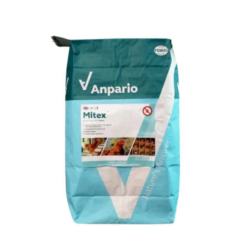 Naturalny preparat w proszku do zwalczania ptaszyńca kurzego insektów i roztoczy MITEX Anpario worek 20 kg